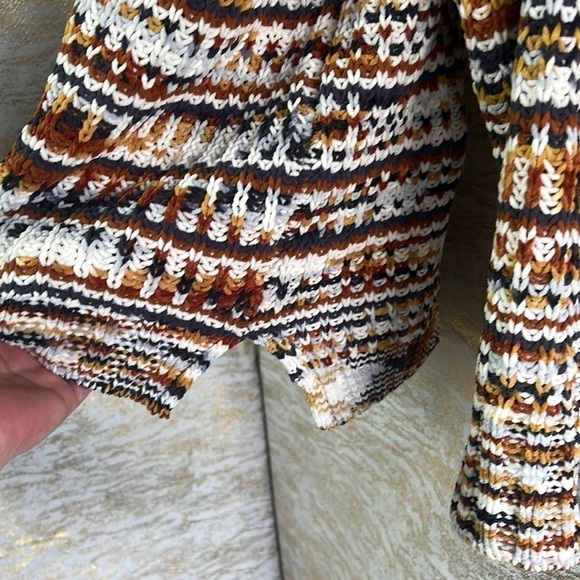 Tribal Tawny Chenille Cowl Neck Knit Sweater Size M - Picture 8 of 15